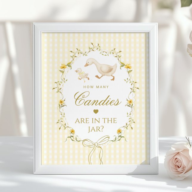 Affiche How many candies Silly Goose gender neutral (Créateur téléchargé)