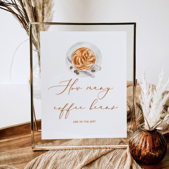 Affiche How many coffee beans are in the jar (Créateur téléchargé)