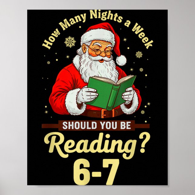 Affiche How Many Nights A Week Should You Be Reading 67 Ch (Devant)