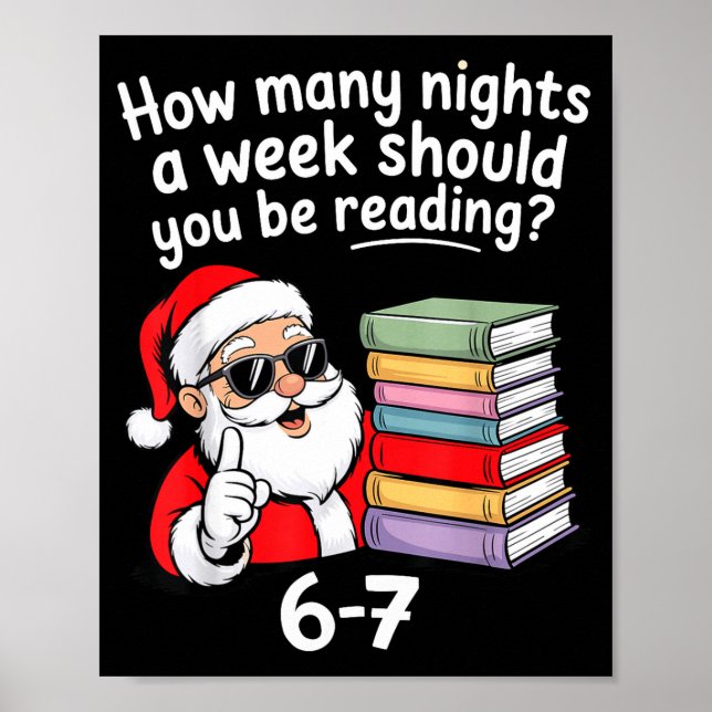 Affiche How Many Nights Reading Teacher 67 Christmas Six S (Devant)