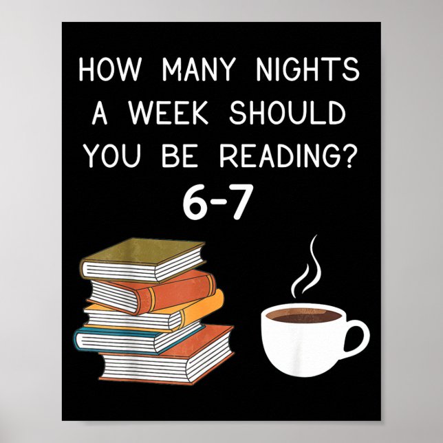 Affiche How Many Nights Should You Be Reading 6-7  (Devant)