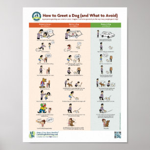 Affiche How to Greet a Dog (and What to Avoid)