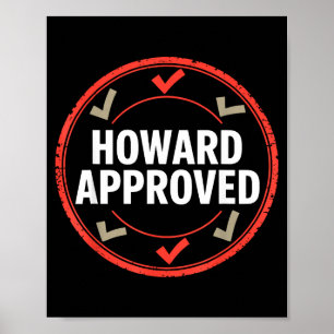 Affiche Howard approuvé 