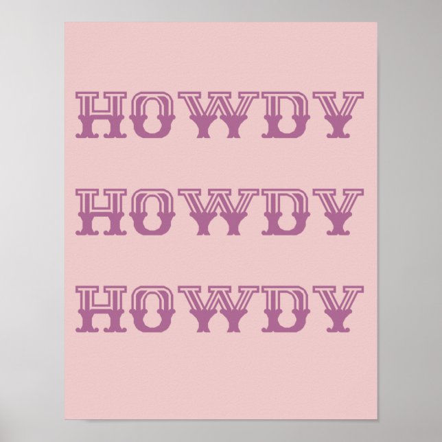 Affiche Howdy (Devant)