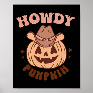 Affiche Howdy Citrouille