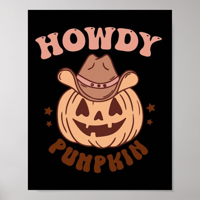 Affiche Howdy Citrouille (Devant)