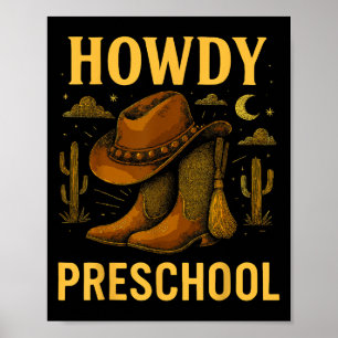 Affiche Howdy Rodeo De L'École Primaire Retour À L'École O