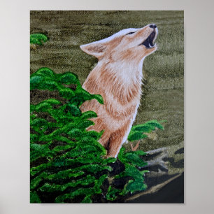Affiche Howling Coyote