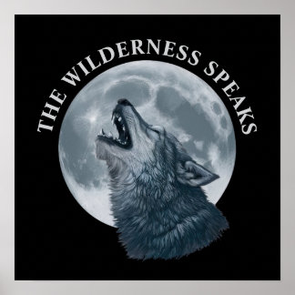 Affiche Howling Wolf et Moon