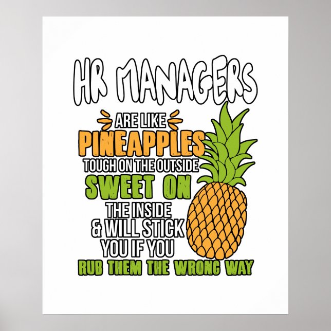 Affiche HR Olike Pineapples. (Devant)