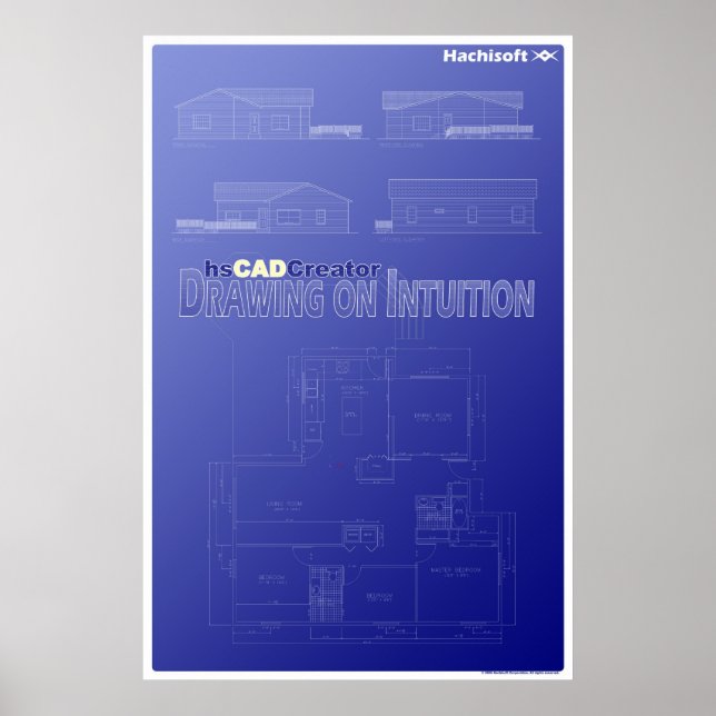 Affiche hsCADCreatorFloorPlanPoster (Devant)