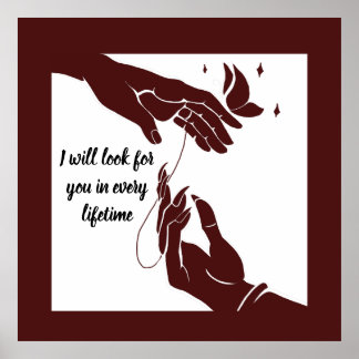 Affiche Hua Cheng and Xie Lian hands Tgcf