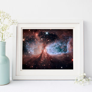 Affiche Hubble ange de neige 10x8