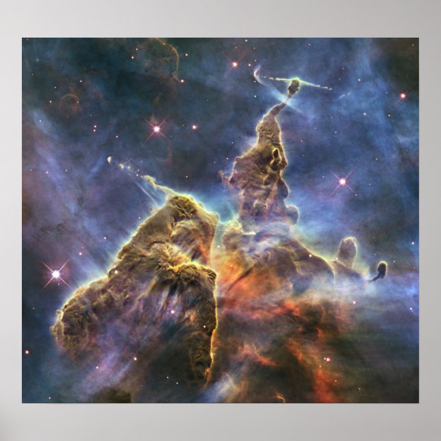 Affiche Hubble capture la vue de "Mystic Mountain" (Devant)