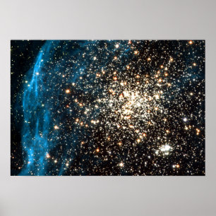 Affiche Hubble images remarkable double cluster