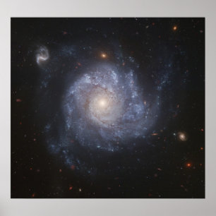 Affiche Hubble Snaps Images d'une galaxie en forme de roue