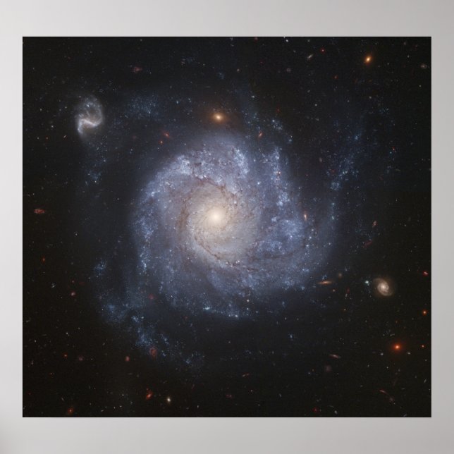 Affiche Hubble Snaps Images d'une galaxie en forme de roue (Devant)