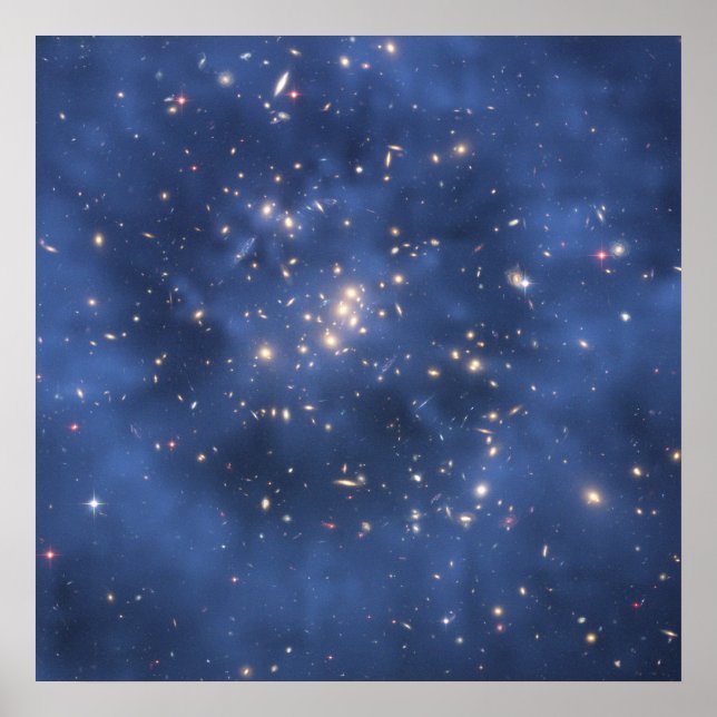 Affiche Hubble trouve la bague en matière noire dans le cl (Devant)