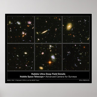 Affiche HubbleUltraDeepFieldDetails-2004-07c