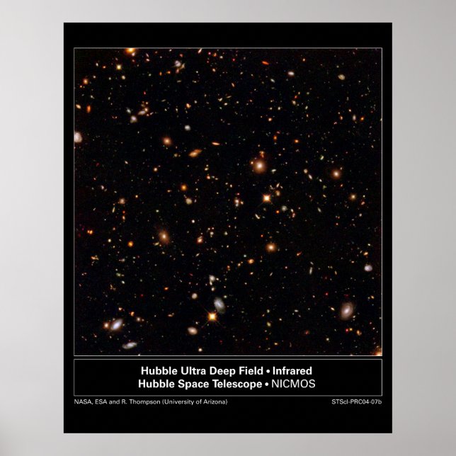 Affiche HubbleUltraDeepFieldInfrared-2004-07b (Devant)