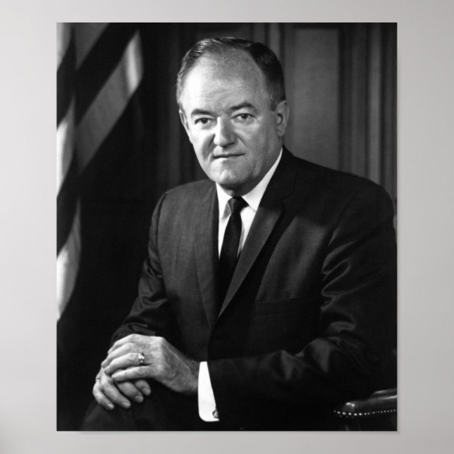 Affiche Hubert Humphrey Portrait - Vers 1965 (Devant)