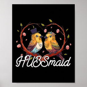 Affiche Hubsmaid Mariée drôle Futur Femme Mariage Humour B