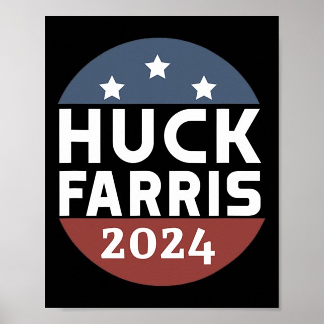 Affiche Huck Farris Pro Trump Pro Freedom Kamala n'est pas (Devant)