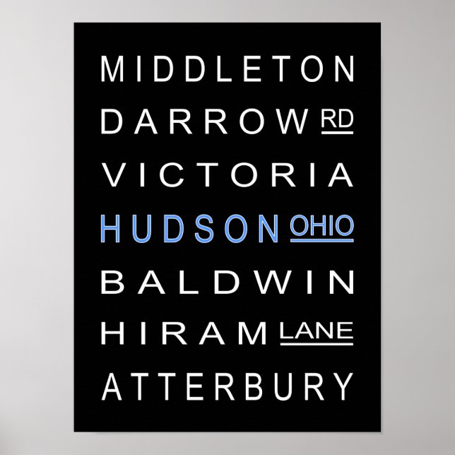 Affiche Hudson et ses rues (Devant)