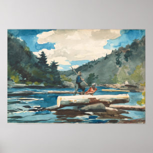 Affiche Hudson River Loging Winslow Homer Fine Art