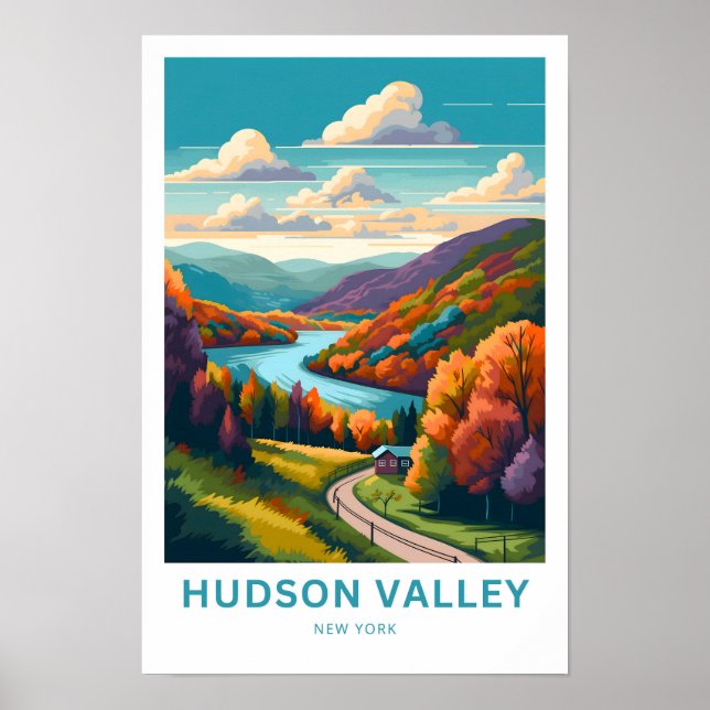 Affiche Hudson Valley New York (Devant)