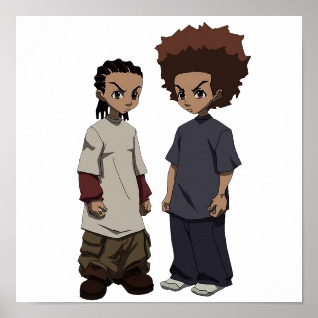 Affiche Huey et Riley Freeman RIP Grandpa Freeman (Devant)