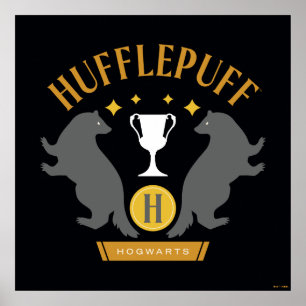 Affiche HUFFLEPUFF™ Badger and Cup House Pride Graphisme
