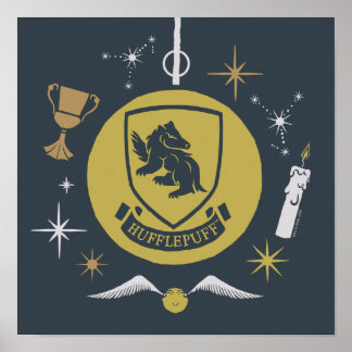 Affiche HUFFLEPUFF™ - Graphique Bauble de vacances