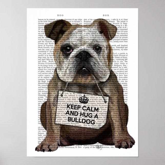 Affiche Hug a Bulldog (Devant)