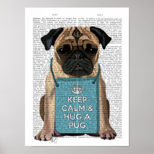 Affiche Hug a Pug