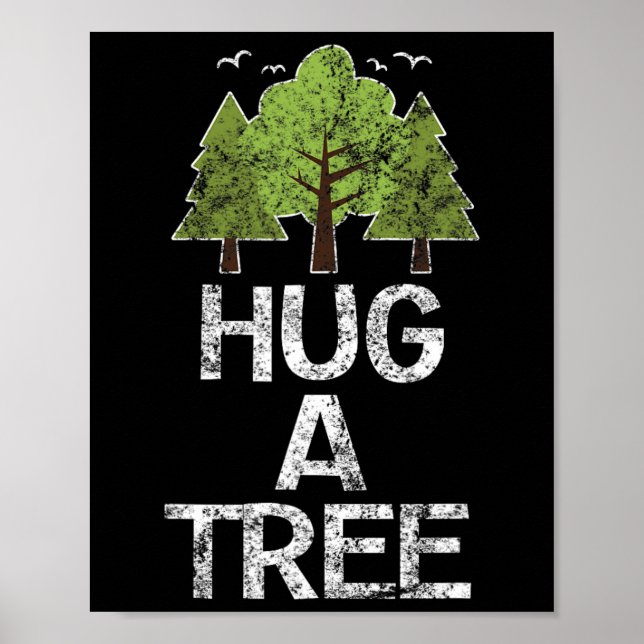 Affiche Hug Arbre Arbre Hug Terre Jour Arbor (Devant)
