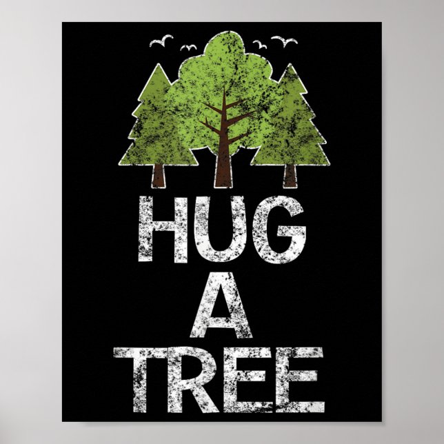 Affiche Hug Arbre Arbre Hug Terre Jour Arbor (Devant)