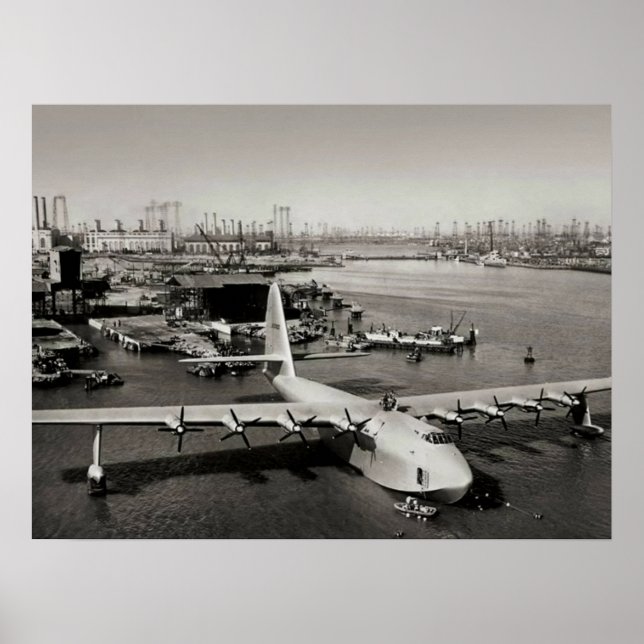 Affiche Hughes H4 Spruce Goose 1947 (Devant)