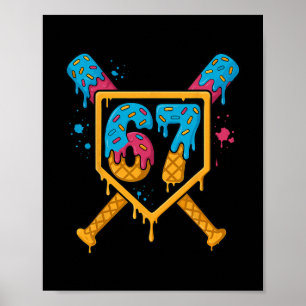 Affiche Hugvyn 67 Vendre Crème Glacée Drip Six Sept Genz A