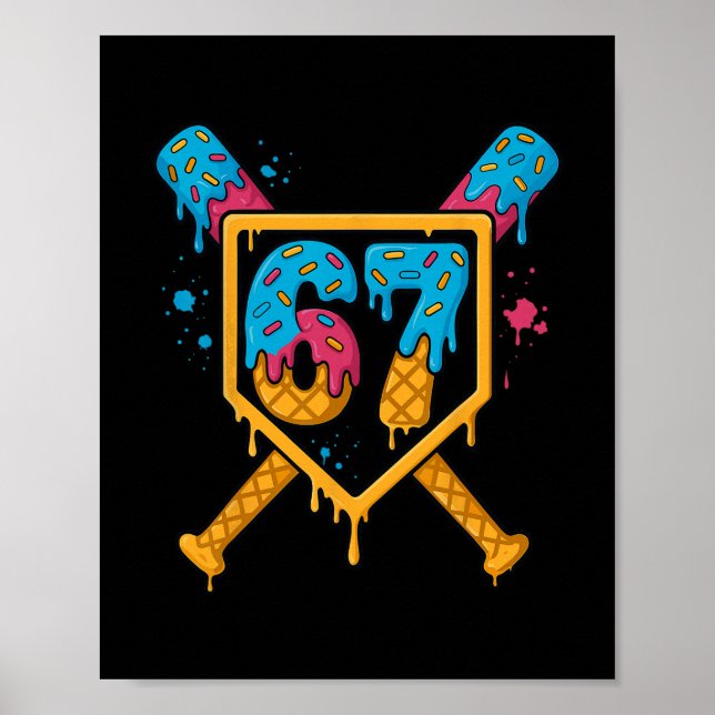 Affiche Hugvyn 67 Vendre Crème Glacée Drip Six Sept Genz A (Devant)