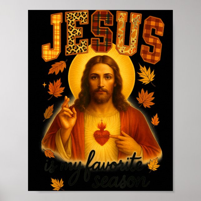 Affiche Hugvyn Action de grâce Jésus est ma saison préféré (Devant)