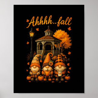 Affiche Hugvyn Ahhhh...saison automnale Gnome de citrouill