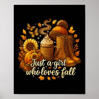 Affiche Hugvyn automne _ juste une fille qui aime la vache