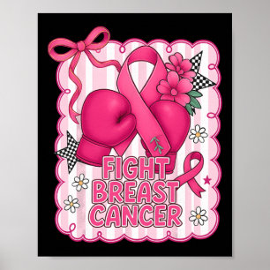 Affiche Hugvyn Cancer du Sein Preppy Fight Support Boxe G