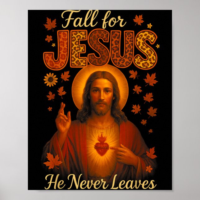 Affiche Hugvyn Tombe Amoureux De Jésus Il Ne Quitte Jamais (Devant)