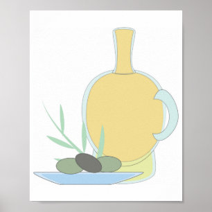 Affiche Huile d'olive