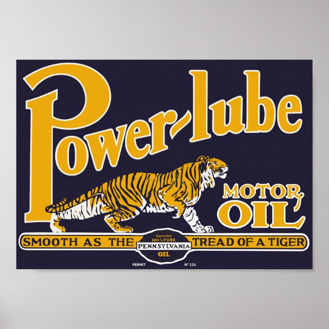Affiche Huile moteur Power Lube (Devant)