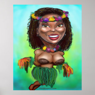 Affiche Hula Dancer