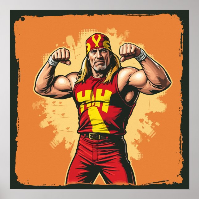 Affiche Hulk Hogan – Real American Legend (Devant)