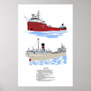 Affiche Hull 287 Histoire des navires-marchandises des Gra